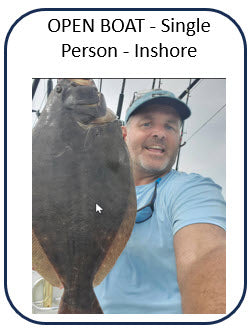 OPEN BOAT - Single Person - Inshore